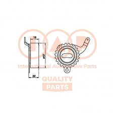127-15060 IAP QUALITY PARTS Натяжний ролик ремінь ГРМ