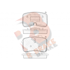 RB1626 R BRAKE Комплект гальмівних колодок дисковий гальм