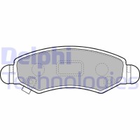 LP1919 DELPHI Комплект гальмівних колодок дисковий гальм