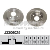 J3306025 NIPPARTS Гальмівний диск
