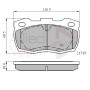 ADB01052 COMLINE Комплект гальмівних колодок дисковий гальм