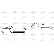 P4298 FENNO Глушник вихлопних газів кінцевий