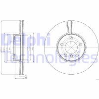 BG9061 DELPHI Гальмівний диск