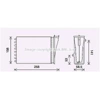 PE6413 AVA QUALITY COOLING Теплообмінник обігрів салону