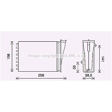 PE6413 AVA QUALITY COOLING Теплообмінник обігрів салону