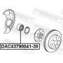 DAC43790041-38 FEBEST Підшипник ступиці колеса