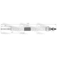01642-007 FEBEST Свічка розжарювання