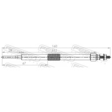 01642-007 FEBEST Свічка розжарювання