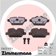 23623.970.1 ZIMMERMANN КомплеК т гальмівних колодок, дискове гальмо