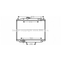 DN2265 AVA QUALITY COOLING Радіатор охолодження двигуна