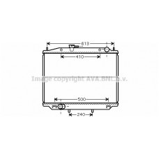 DN2265 AVA QUALITY COOLING Радіатор охолодження двигуна