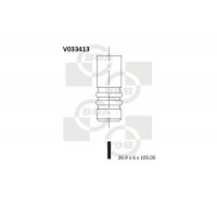 V033413 BGA впускний клапан