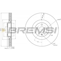 CD7323V BREMSI Гальмівний диск