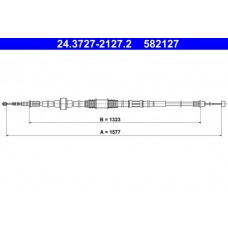 24.3727-2127.2 ATE Тросик, cтояночный тормоз