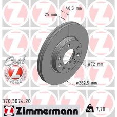 370.3074.20 ZIMMERMANN Гальмівний диск