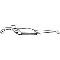 279-461 BOSAL Глушник вихлопних газів кінцевий