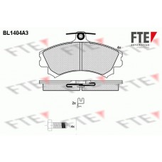 BL1404A3 FTE Комплект гальмівних колодок дисковий гальм
