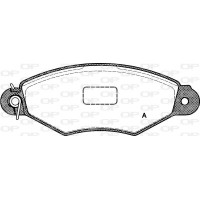 BPA0643.00 OPEN PARTS КомплеК т гальмівних колодок, дискове гальмо