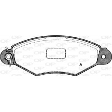 BPA0643.00 OPEN PARTS КомплеК т гальмівних колодок, дискове гальмо
