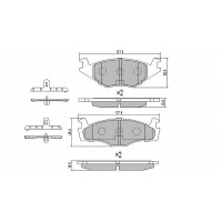FBP-0462 FREMAX Комплект гальмівних колодок дисковий гальм