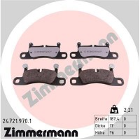 24721.970.1 ZIMMERMANN Комплект гальмівних колодок дисковий гальм