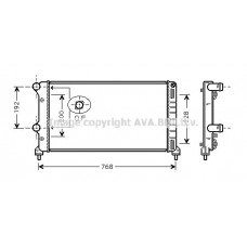 FTA2250 AVA QUALITY COOLING Радіатор охолодження двигуна