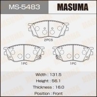 MS-5483 MASUMA Комплект гальмівних колодок