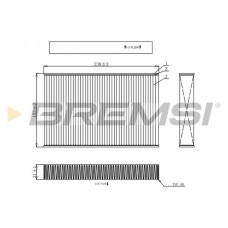 FC0885 BREMSI Фільтр повітря у внутрішньому просторі