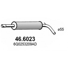 46.6023 ASSO Середній глушник вихлопних газів