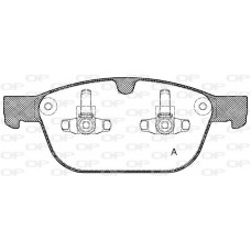 BPA1397.00 OPEN PARTS Комплект гальмівних колодок дисковий гальм