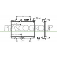 CI520R003 PRASCO Радіатор охолодження двигуна