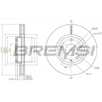 CD8463V BREMSI Гальмівний диск