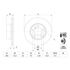 0 986 479 A18 BOSCH Гальмівний диск