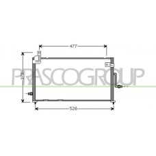 DW322C001 PRASCO Конденсатор кондиціонера