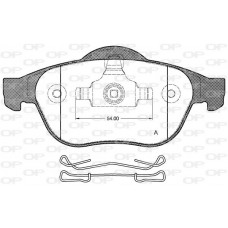 BPA0843.00 OPEN PARTS Комплект гальмівних колодок дисковий гальм