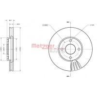 6110852 METZGER Гальмівний диск