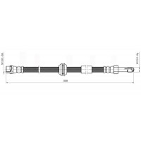 NBH6062 NATIONAL Гальмівний шланг