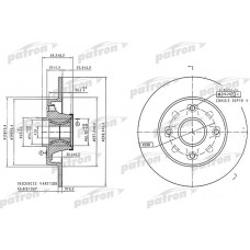 PBD7016 PATRON Гальмівний диск