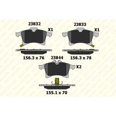 23832 200 05 KALE Комплект гальмівних колодок дисковий гальм