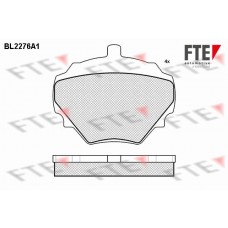 BL2276A1 FTE Комплект гальмівних колодок дисковий гальм