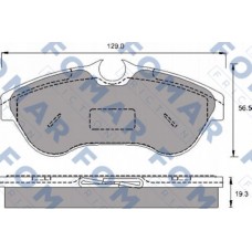 FO 693681 FOMAR Friction Комплект гальмівних колодок дисковий гальм