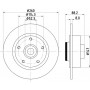 8DD 355 123-341 HELLA PAGID Гальмівний диск