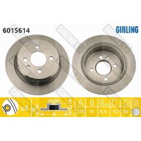 6015614 GIRLING Гальмівний диск