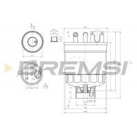 FE0371 BREMSI Паливний фільтр
