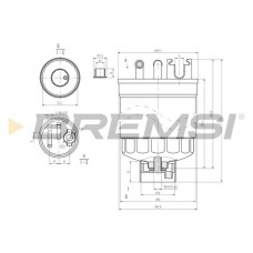 FE0371 BREMSI Паливний фільтр