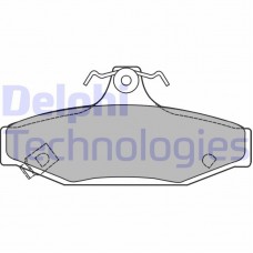 LP1420 DELPHI Комплект гальмівних колодок дисковий гальм