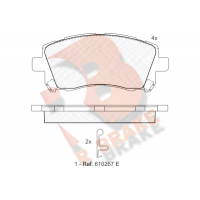 RB1247 R BRAKE Комплект гальмівних колодок дисковий гальм