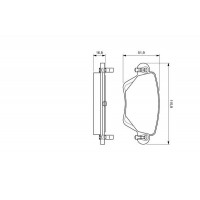 0 986 424 683 BOSCH Комплект гальмівних колодок дисковий гальм