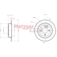 6110105 METZGER Гальмівний диск