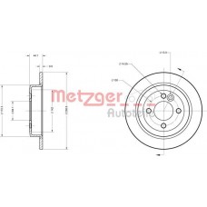 6110105 METZGER Гальмівний диск